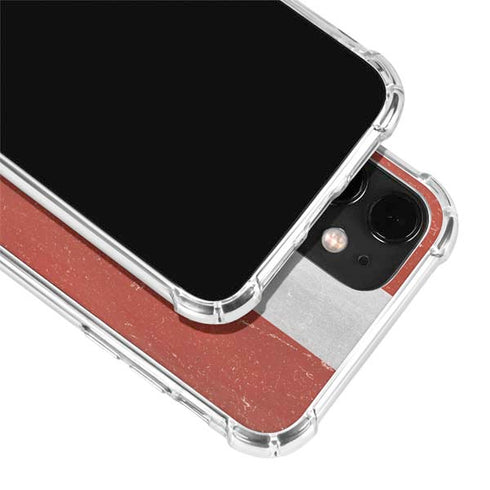 Latvia Flag Distressed iPhone 12 Clear Case
